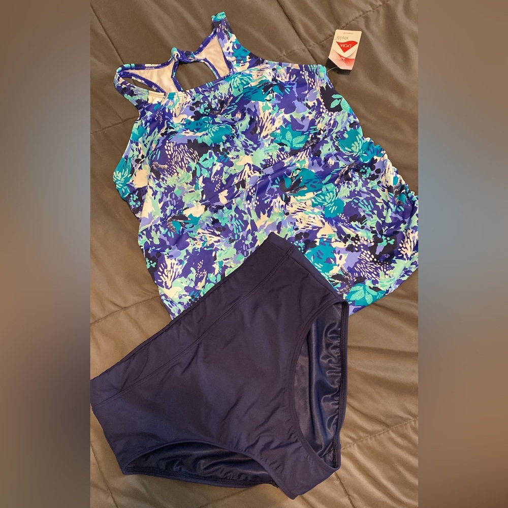 L.L.Bean Tankini size 12 NWT